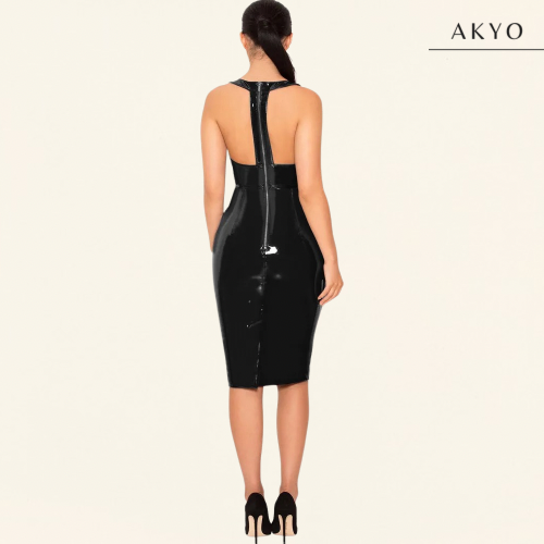 LUNA elegante latex jurk
