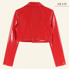 JADIE latex cropped jas