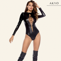 DEMI lederen bodysuit