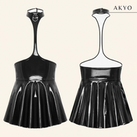 AUDREY latex jurk met choker
