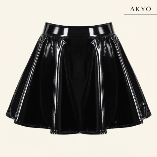 YUMI latex minirokje