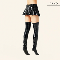 CASEY latex rok met rits