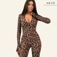 SAGE luipaard jumpsuit