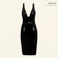 LUNA elegante latex jurk