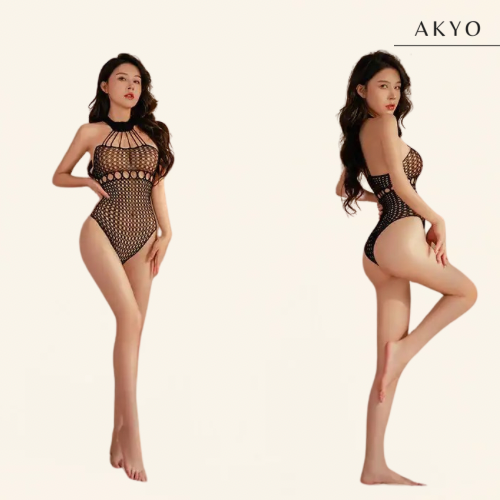 QUINTY transparante lingerieset