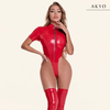 LIMA latex korte mouw catsuit
