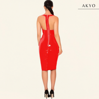 LUNA elegante latex jurk