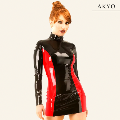RUTH latex jurk
