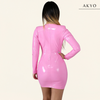 ARIANA latex v-hals jurk