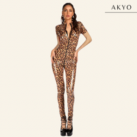 KIANA luipaard jumpsuit