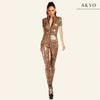 KIANA luipaard jumpsuit
