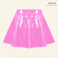 YUMI latex minirokje