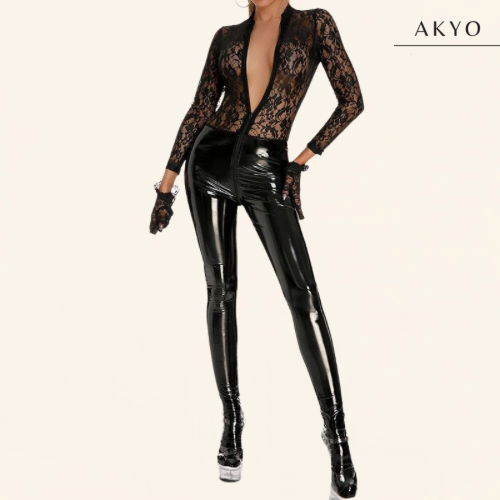 MASHA latex catsuit