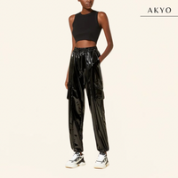 GISELLE latex cargo broek
