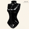 JANA mouwloze latex catsuit