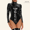DASHA latex lange mouwen bodysuit