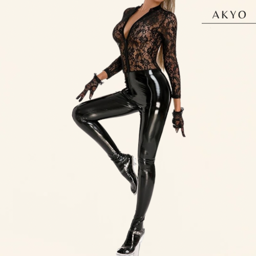 MASHA latex catsuit