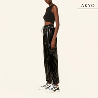 GISELLE latex cargo broek