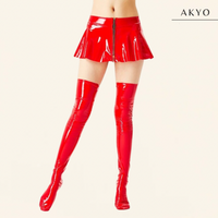 CASEY latex rok met rits