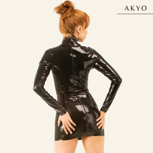 RUTH latex jurk