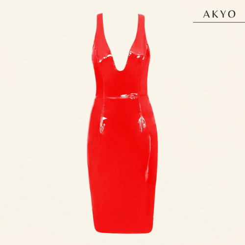 LUNA elegante latex jurk