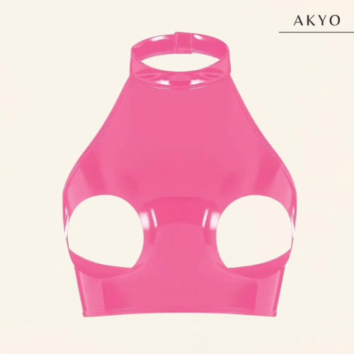 MIMU latex croptop