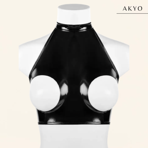 MIMU latex croptop