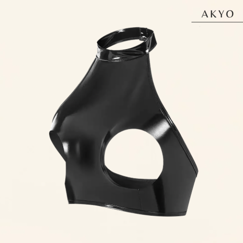 MIMU latex croptop