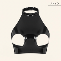 MIMU latex croptop