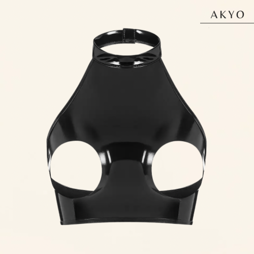 MIMU latex croptop