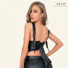 ISAI lederen croptop